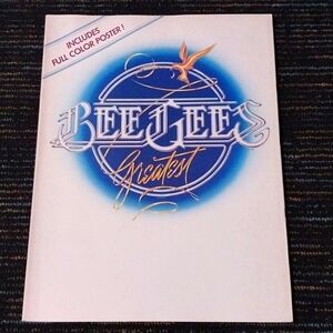 🔵BOGO FREE🔵 Vintage 1980 Bee Gees Greatest Music Song Book w Poster